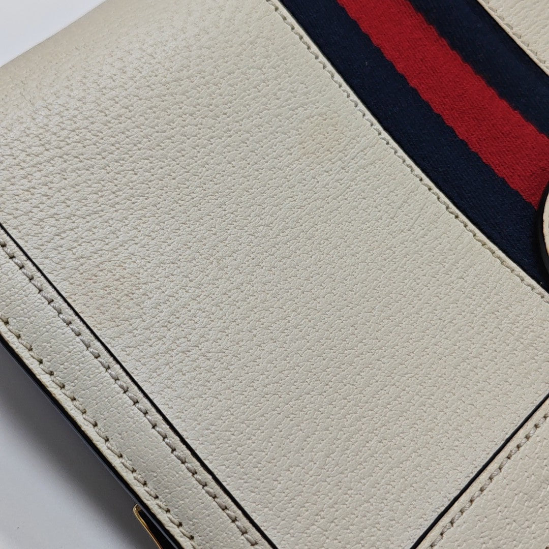 Ophidia Small Calfskin White