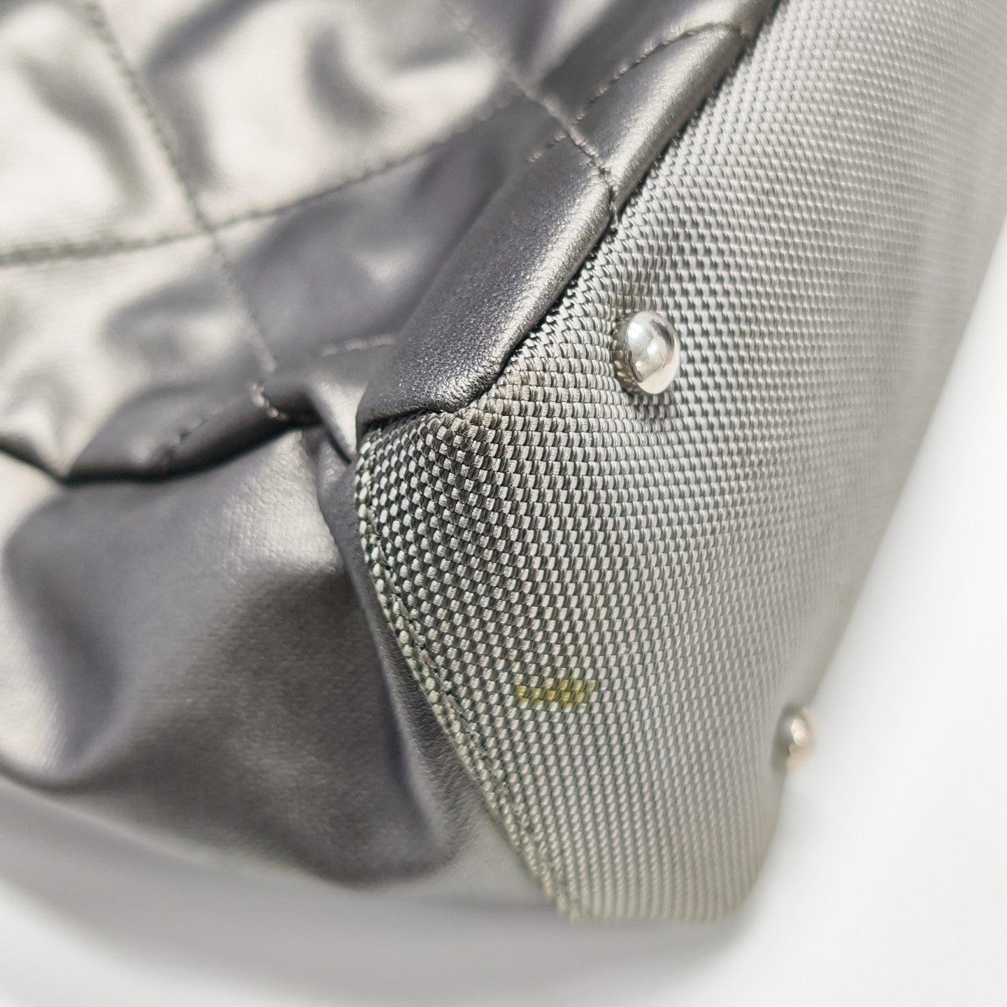PARIS BIARRITZ Quilted Coated Canvas Gray