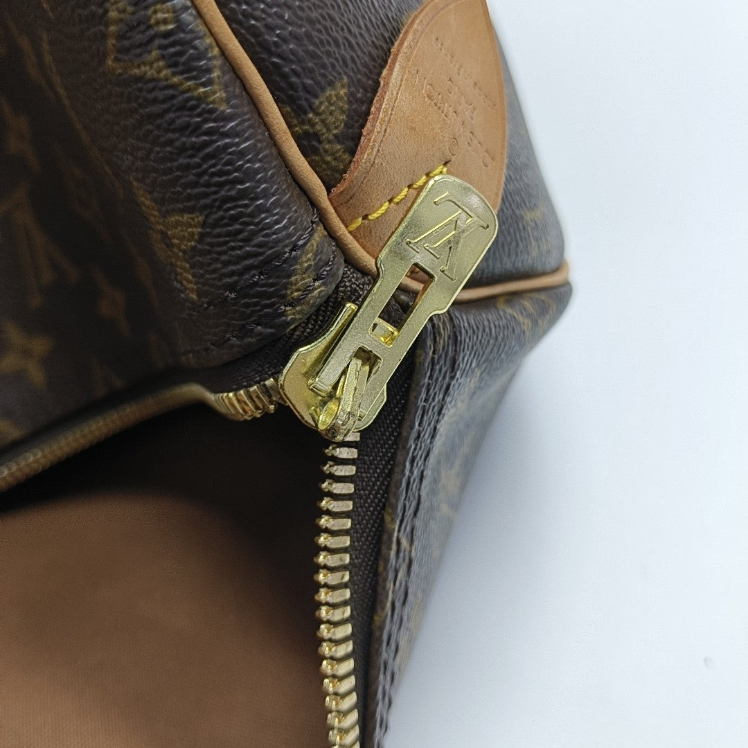 SAC SOUPLE 55 Monogram Coated Canvas Brown