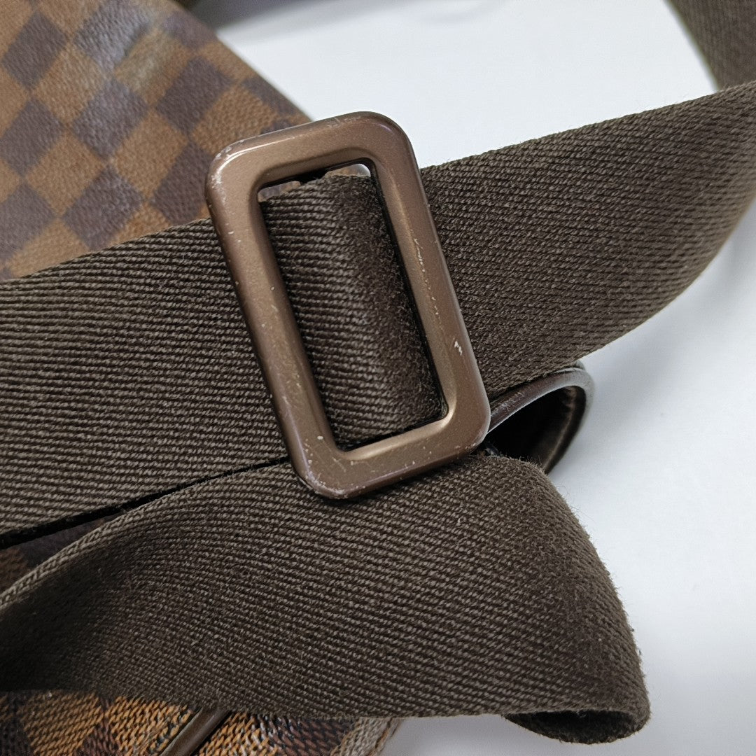 BROOKLYN Damier Ebene Coated Canvas Brown