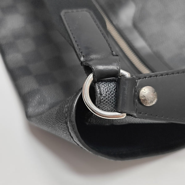 DANIEL Damier Graphite Coated Canvas Gray