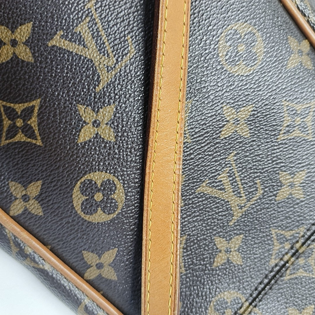 ESTRELA MM Monogram Coated Canvas Brown