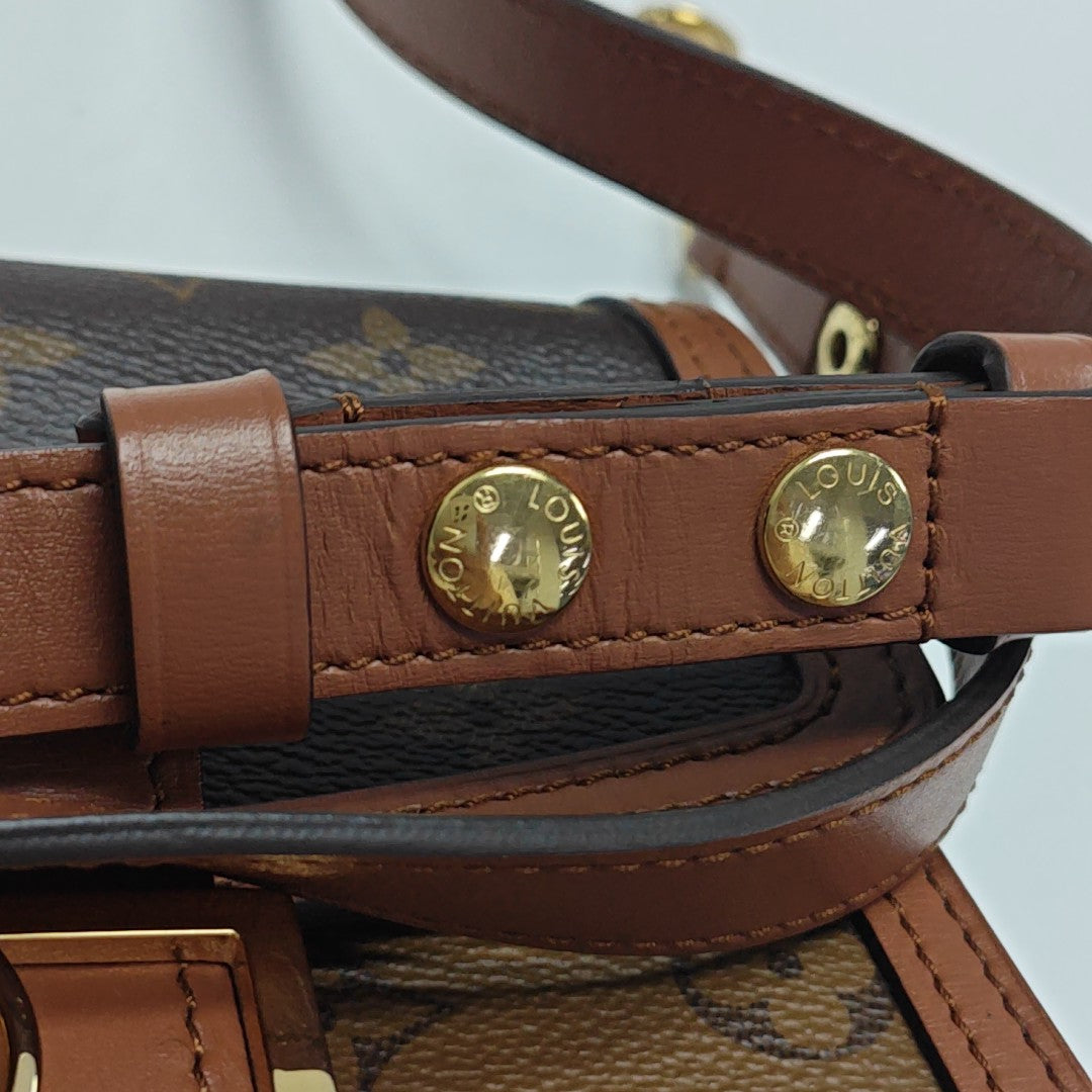 DAUPHINE Mini Monogram Coated Canvas Brown