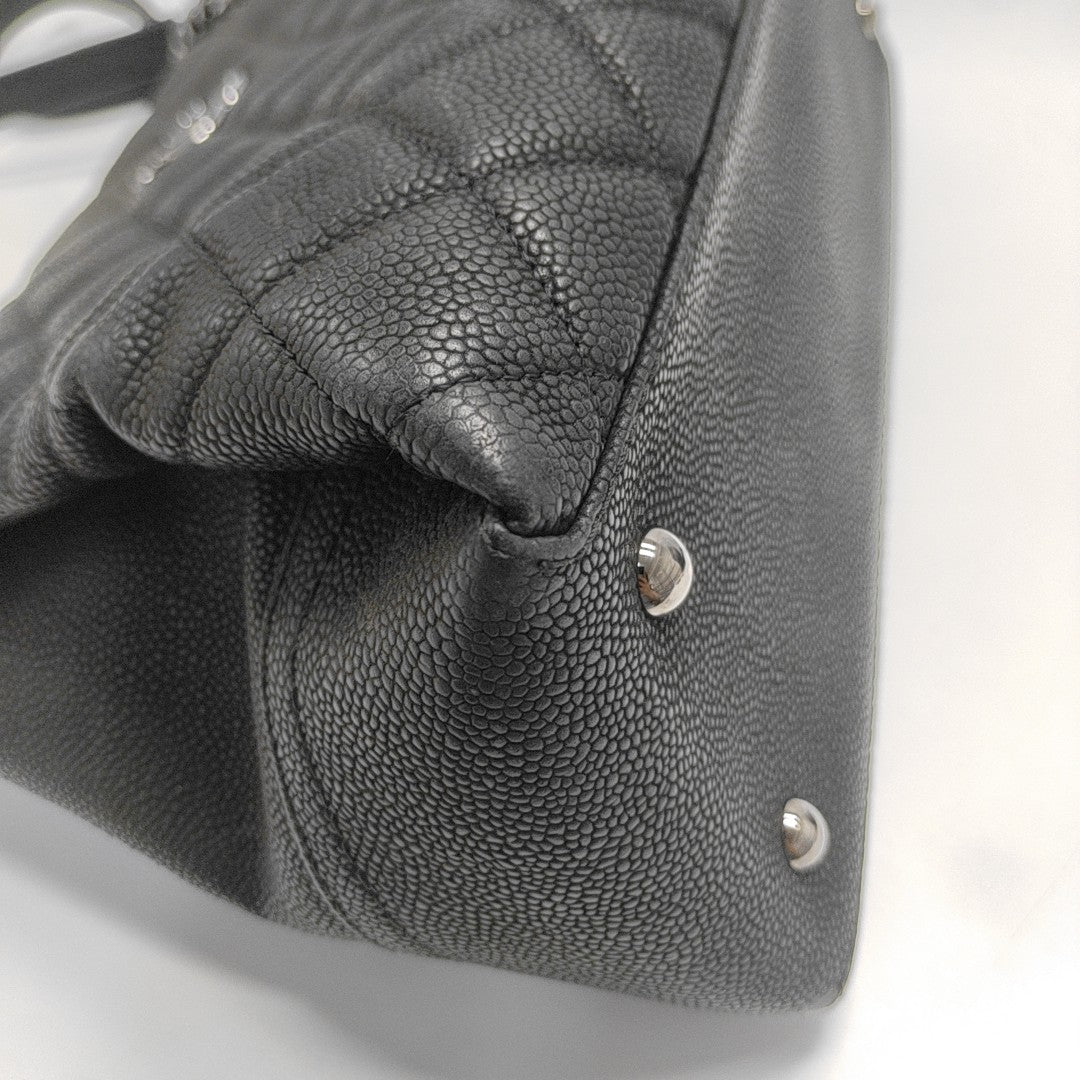 Quilted Grained Calfskin Black