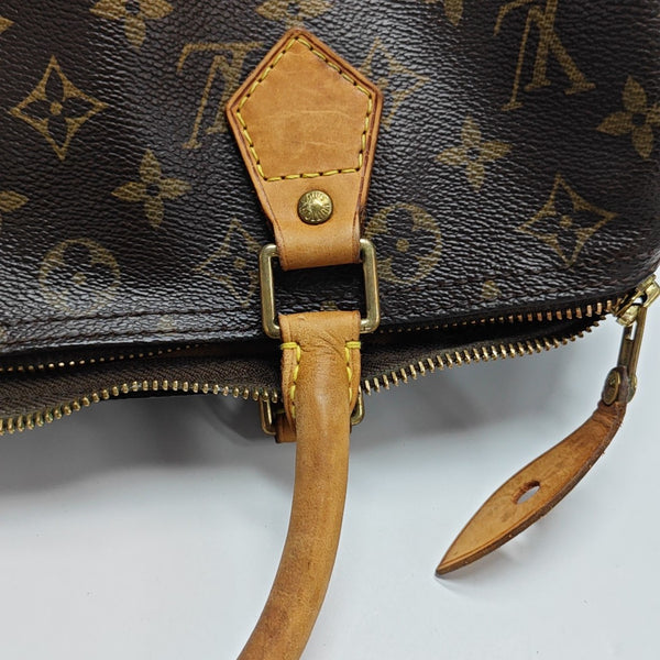 SPEEDY 30 Lona revestida Monogram marrón