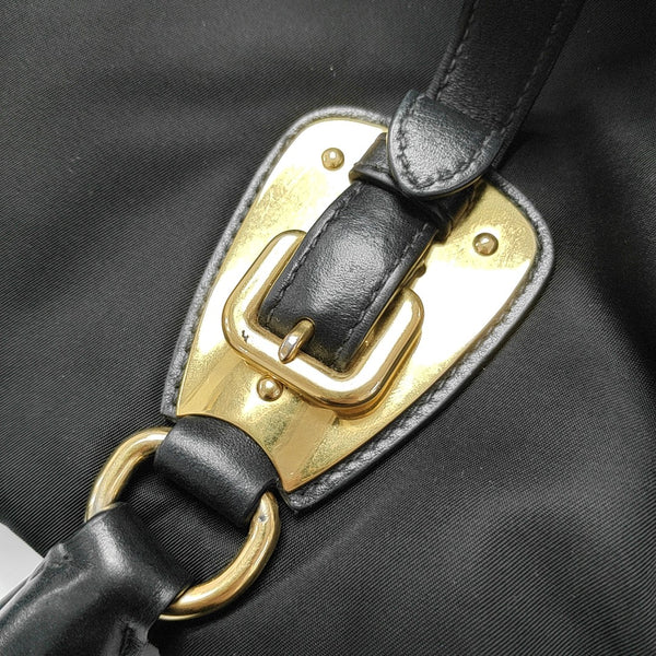 Nylon Shoulder Bag Black