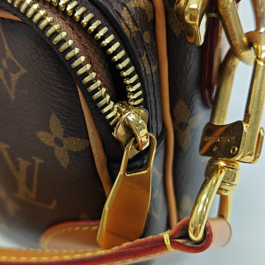 VINTAGE TROCADERO 23 Monogram Coated Canvas Brown
