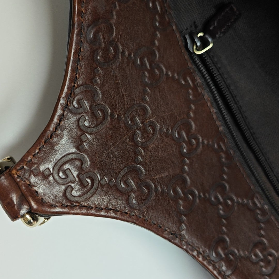Monogram Canvas Top Handle Bag Brown
