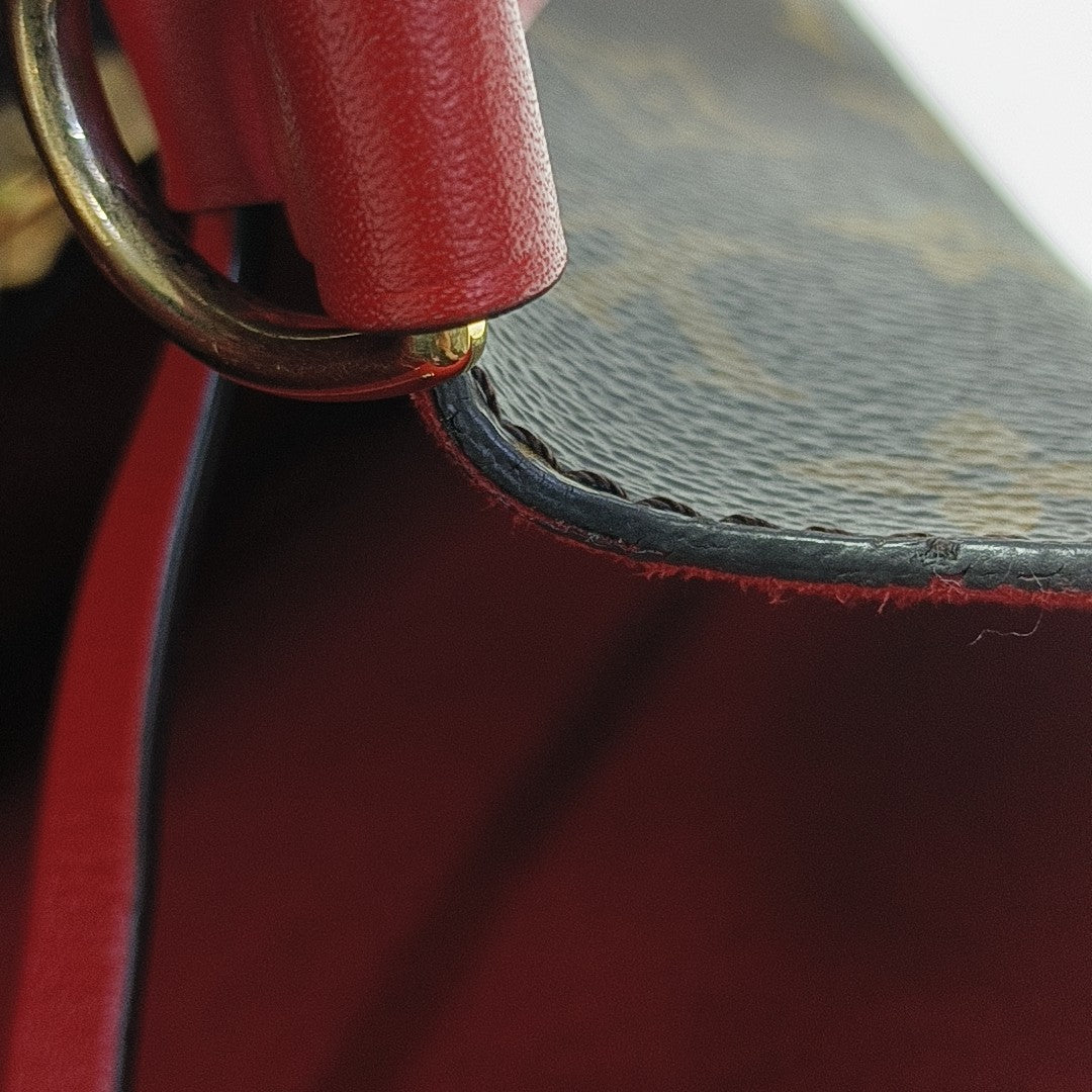 NÉONOÉ MM Monogram Coated Canvas Brown