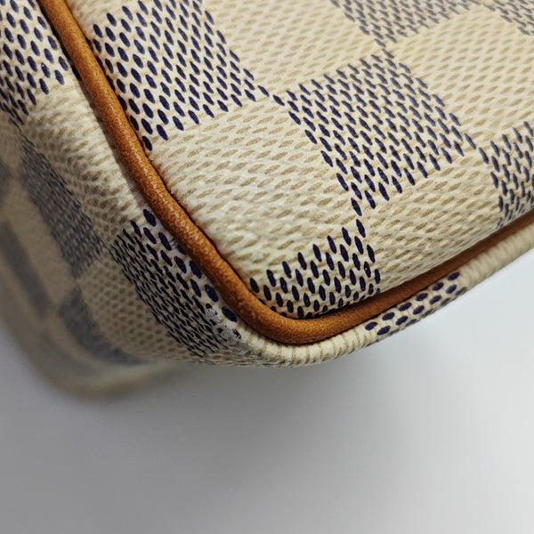 SPEEDY 30 Damier Azur Coated Canvas White