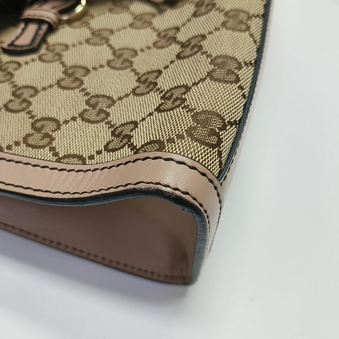 Emily Chain Monogram Fabric Brown
