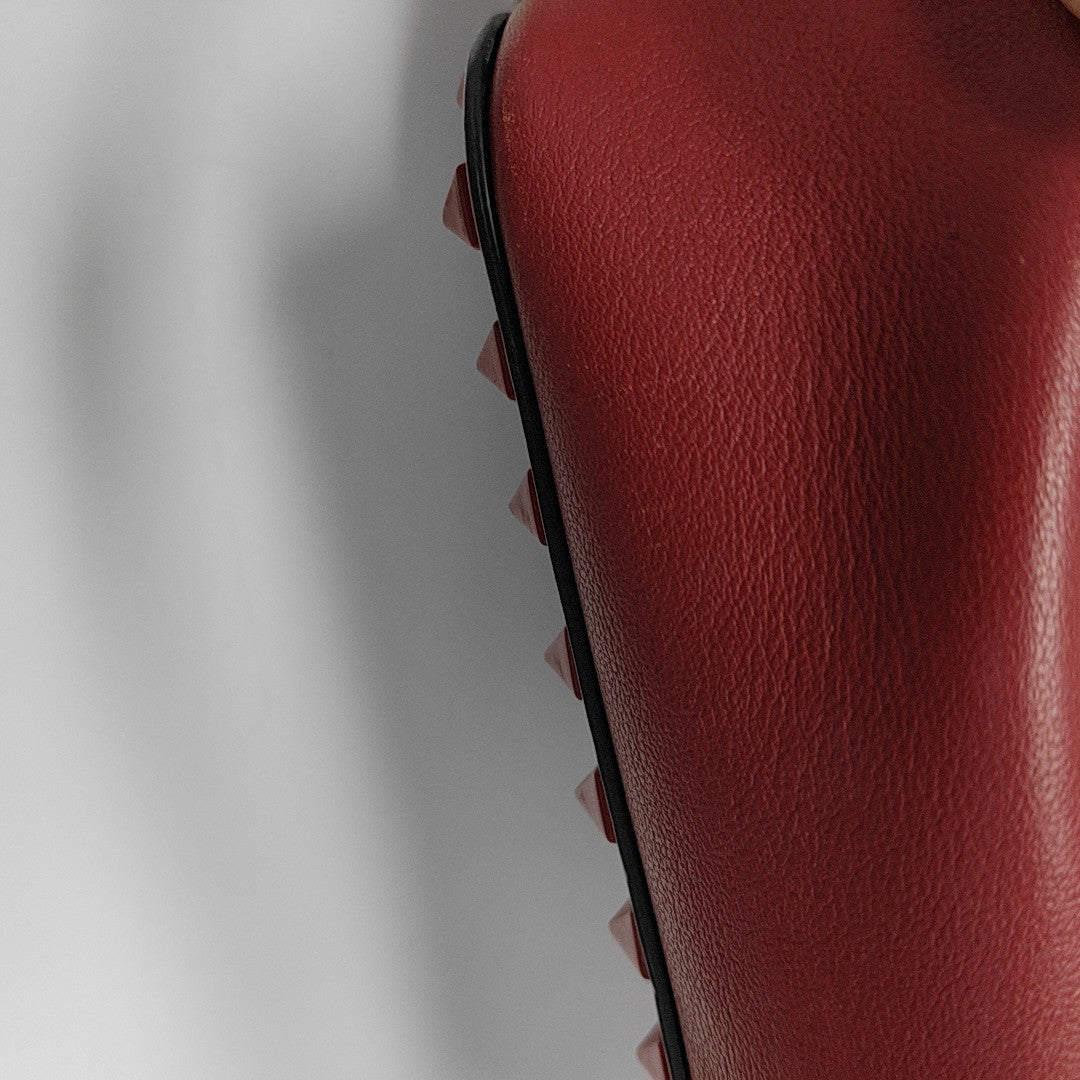Leather Shoulder Bag Red