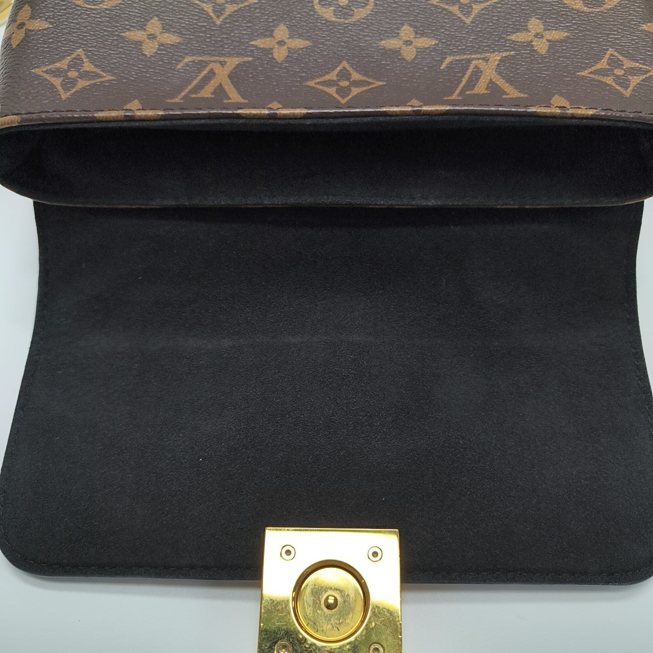 LOCKY BB Monogram Coated Canvas Brown