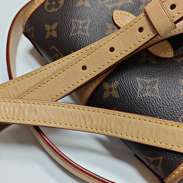 SAUMUR BB Monogram Coated Canvas Brown