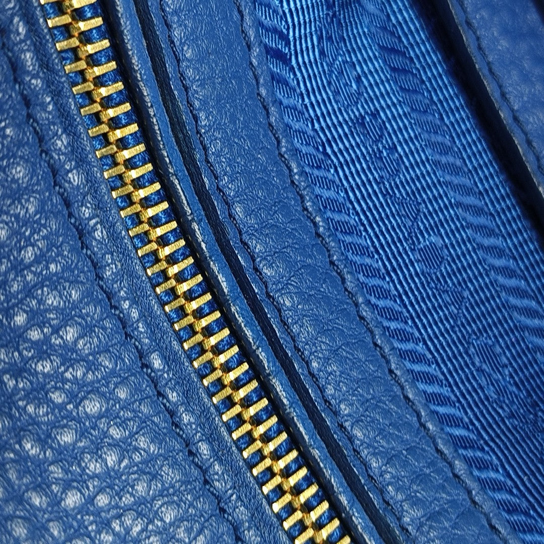 Calfskin Tote Bag Blue
