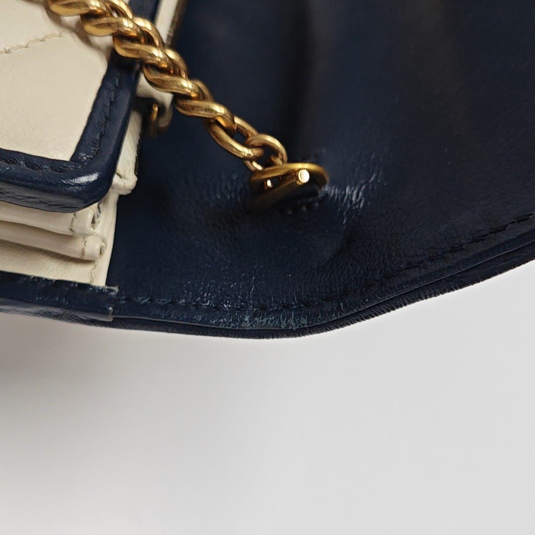 GG Marmont Mini Quilted Calfskin White
