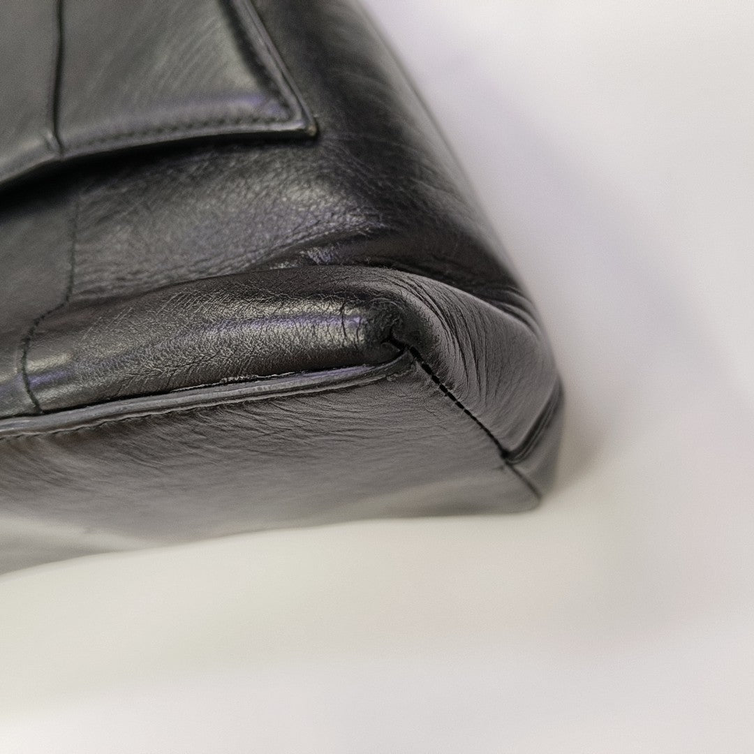 Downtown Small Calfskin Black