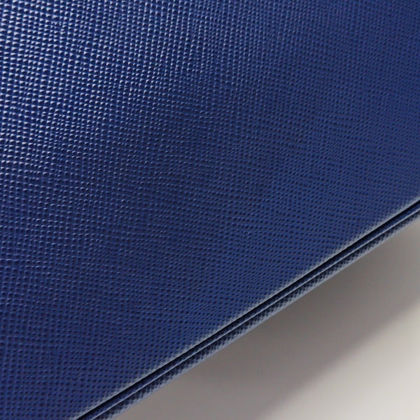 Double Medium Saffiano Calfskin Blue