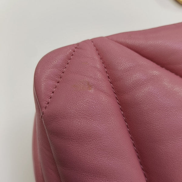 Quilted Lambskin Shoulder Bag Red