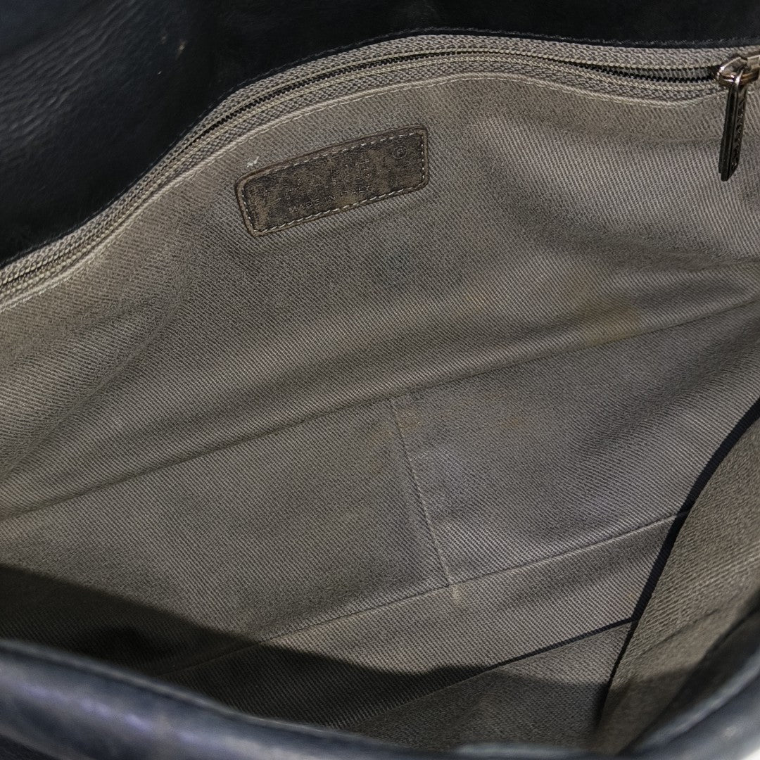 Calfskin Shoulder Bag Black