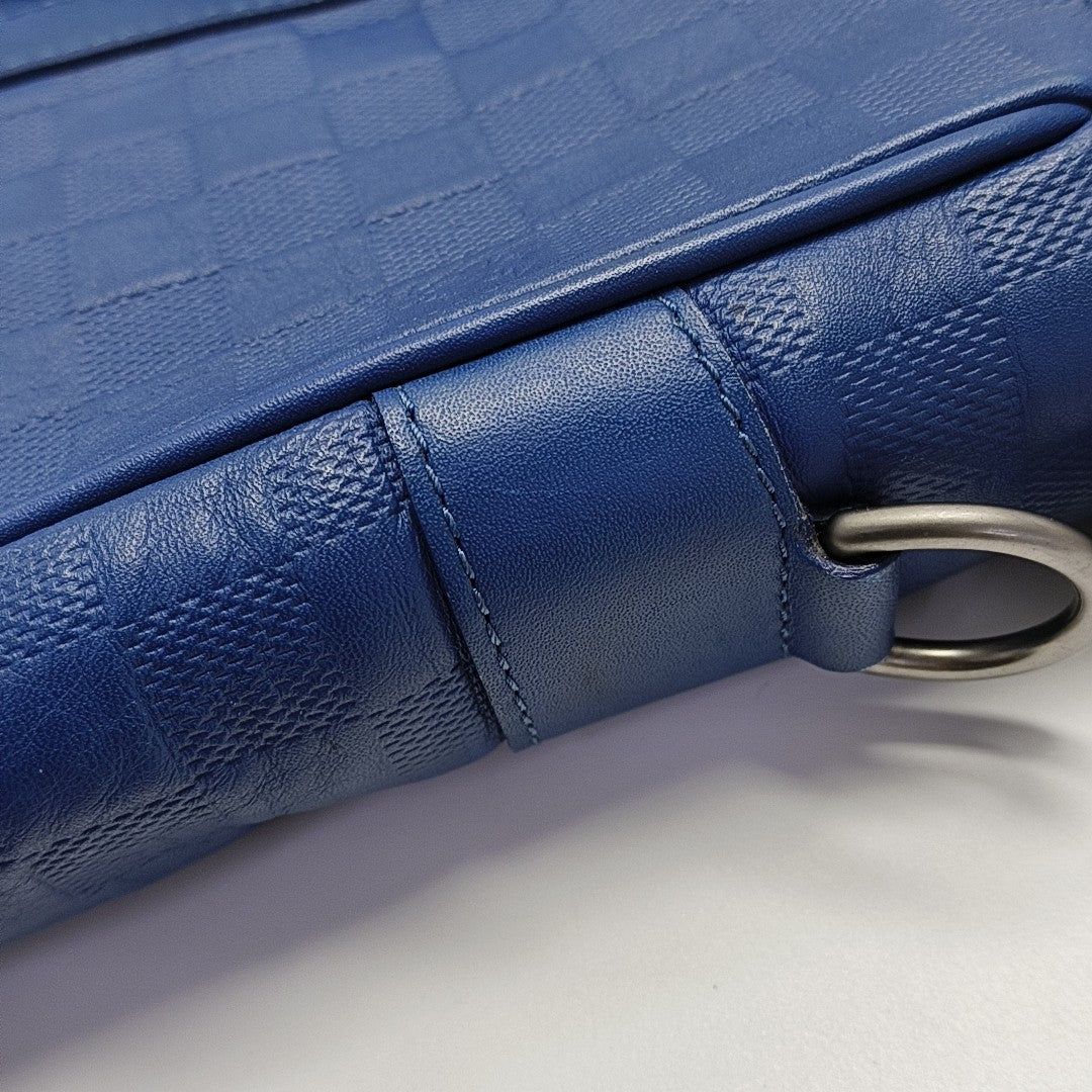 TADAO PM Damier Calfskin Blue