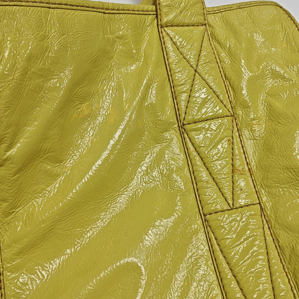 Calfskin Tote Bag Large Yellow