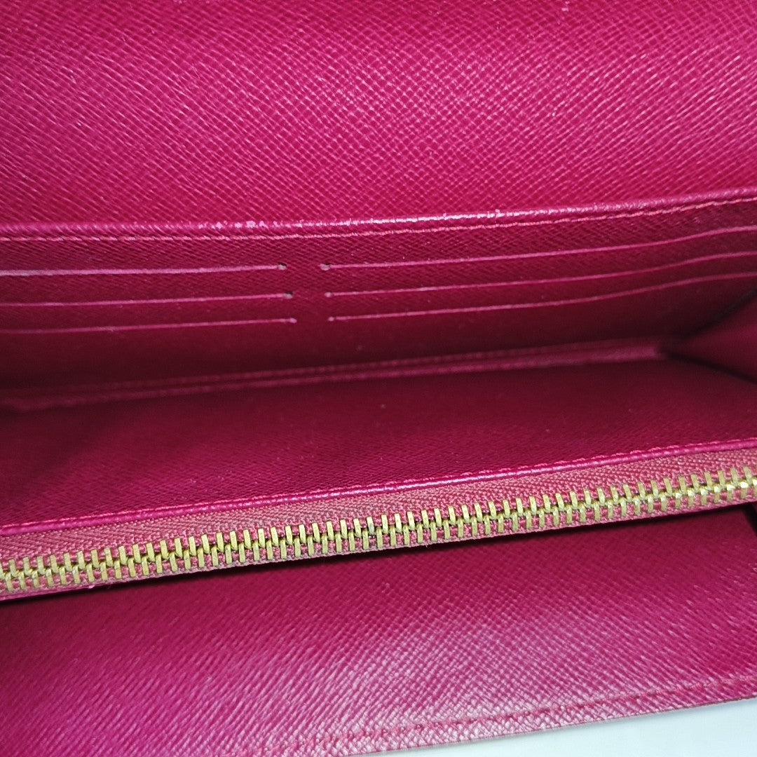 LV × TM PORTE MONNAIE Monogram Coated Canvas White Wallet