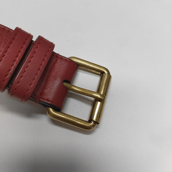 GG Marmont Super Mini Quilted Calfskin Red