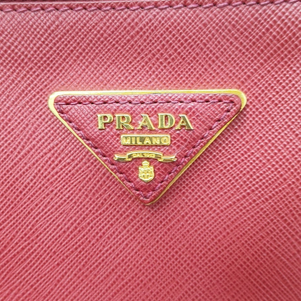 Galleria Large Saffiano Calfskin Red