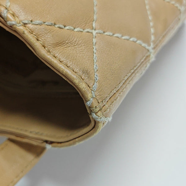 SURPIQUE Quilted Calfskin Beige