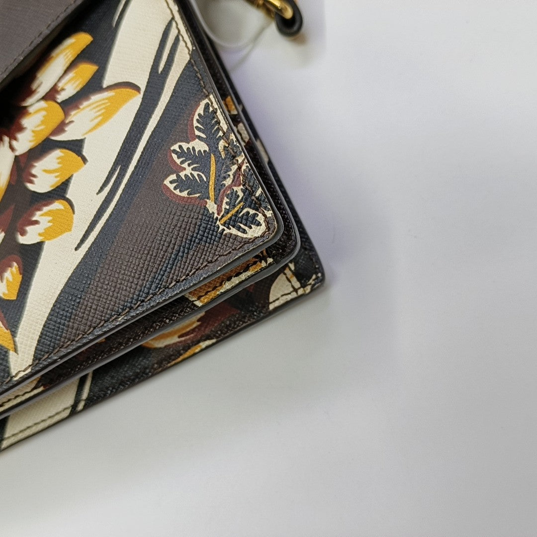 Calfskin Top Handle Bag Multicolor