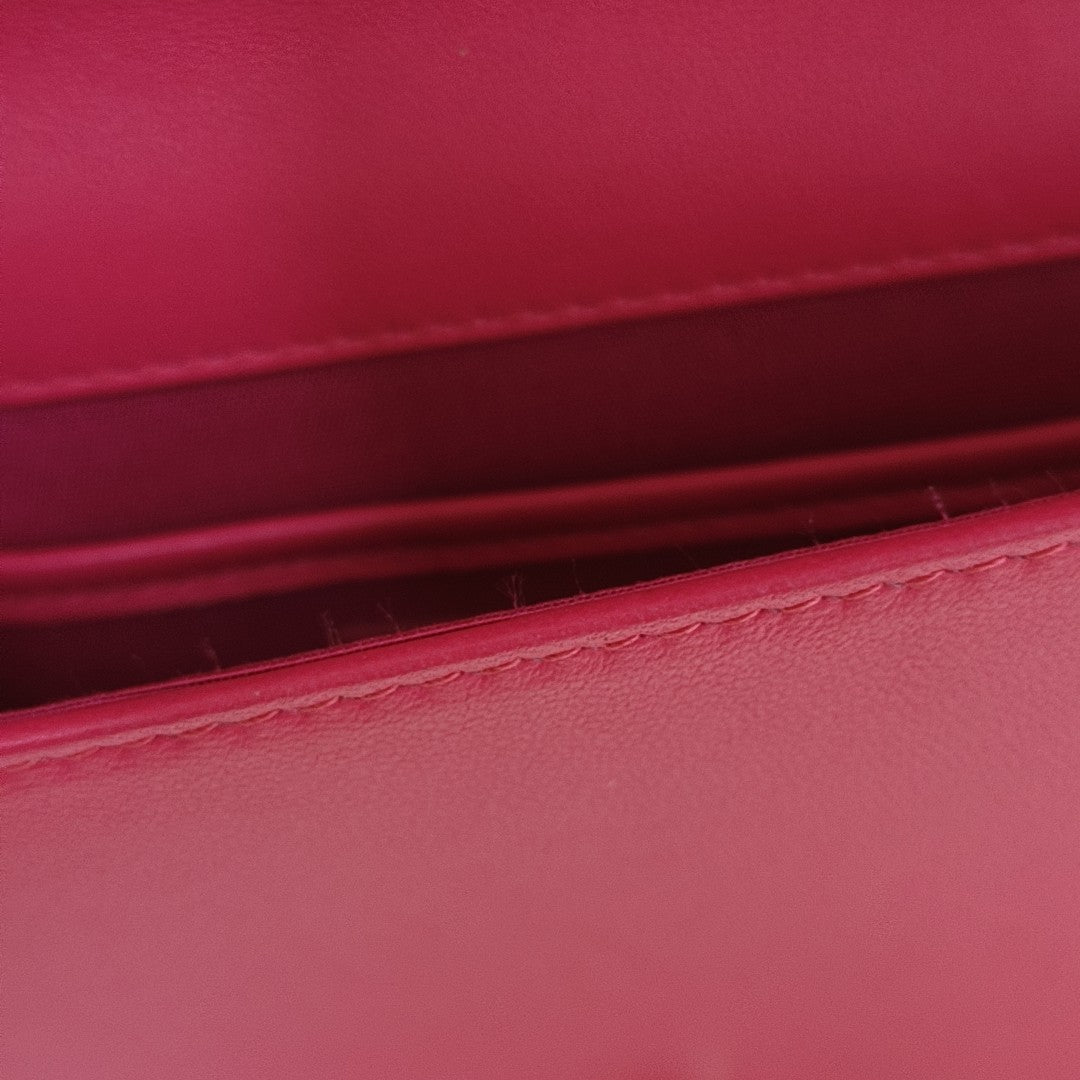 Lady Dior Medium Cannage Calfskin Pink