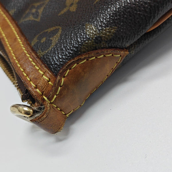PALERMO PM Monogram Coated Canvas Brown