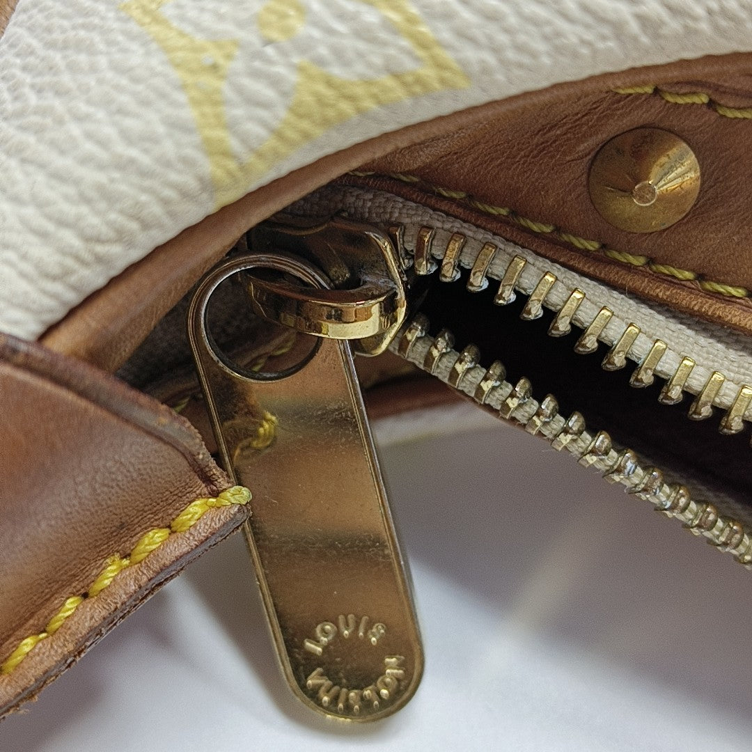 LV × TM BOULOGNE Monogram Coated Canvas White