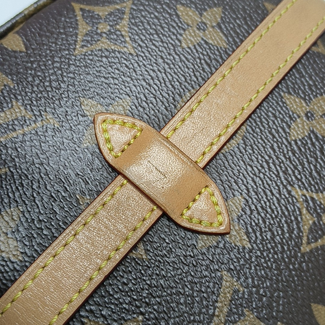 CHANTILLY Mini Monogram Coated Canvas Brown