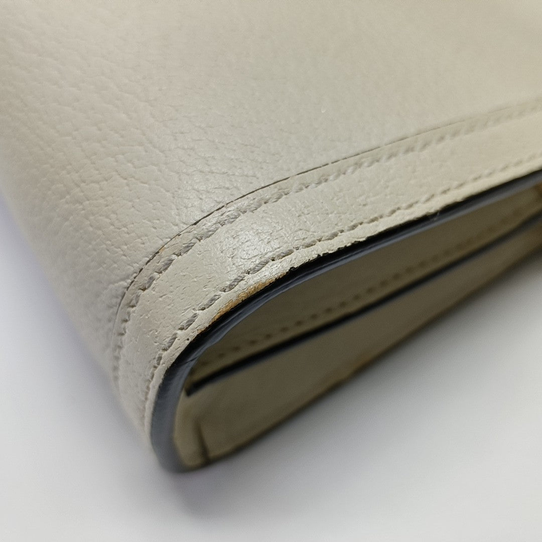 Ophidia Small Calfskin White