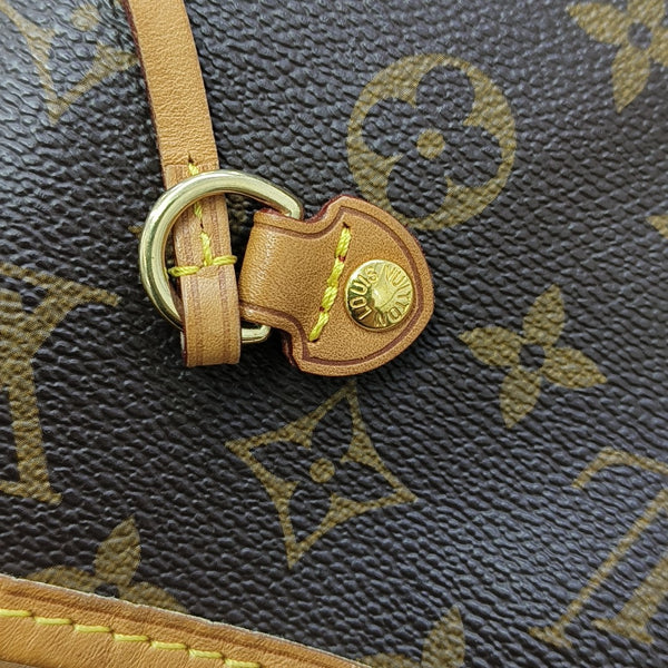 NEVERFULL MM Monogram Coated Canvas Brown