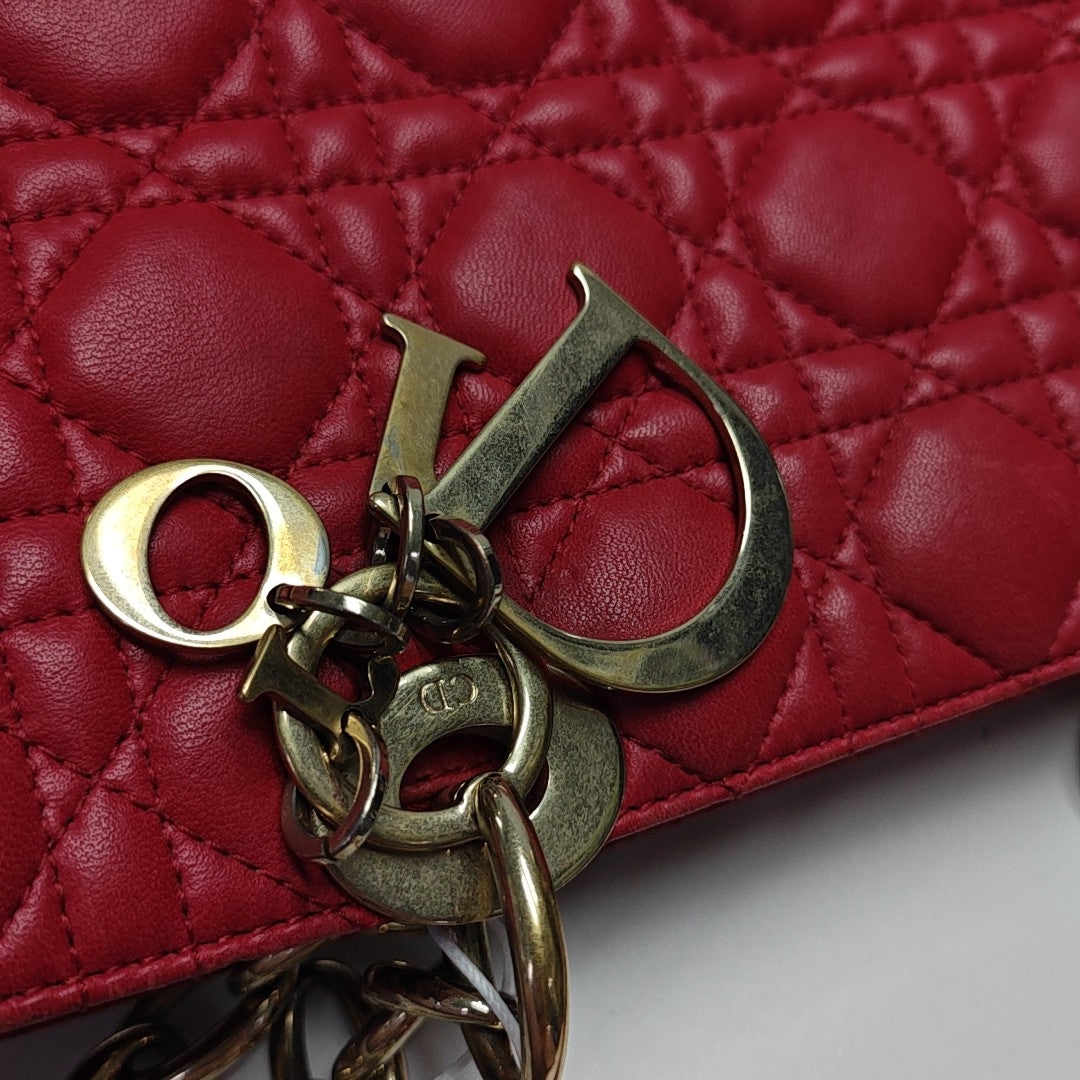 Dior Soft Cannage Lambskin Red