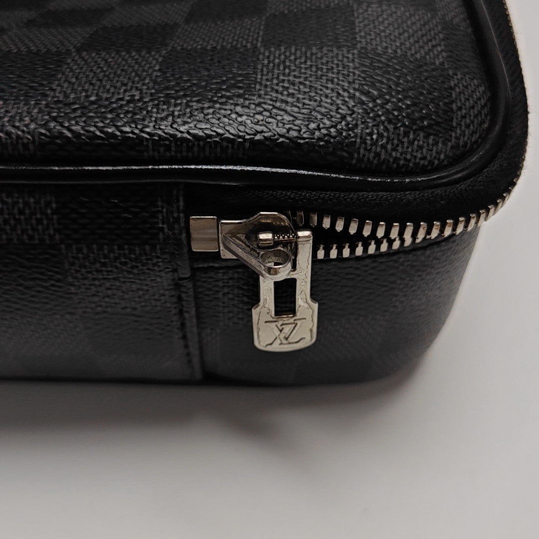 STEEVE Damier Graphite Coated Canvas Gray