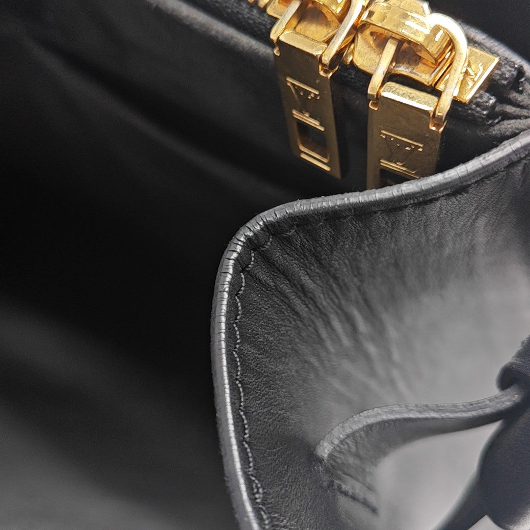 VERY MM Monogram Calfskin Black