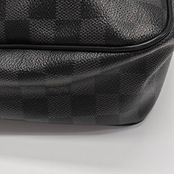DANIEL GM Damier Graphite Coated Canvas Gray