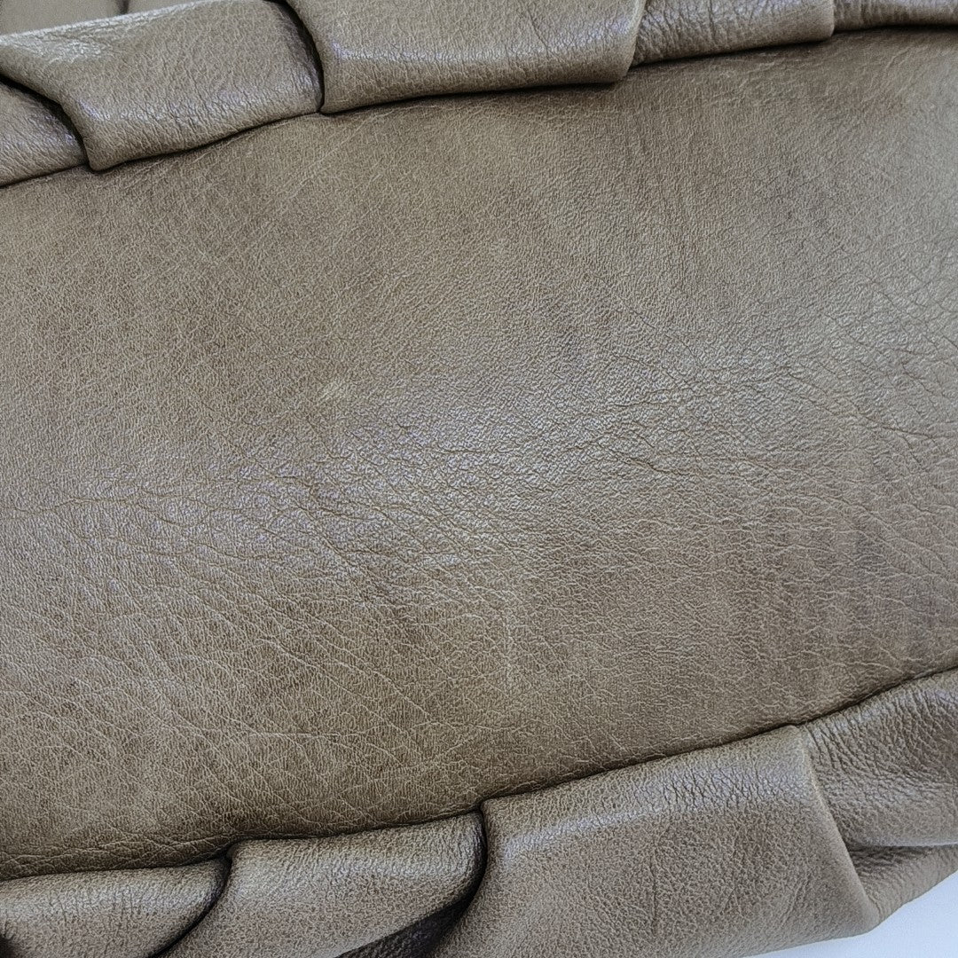 Calfskin Top Handle Bag Gray