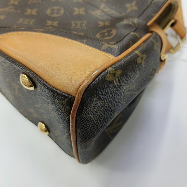 BEVERLY MM Monogram Coated Canvas Brown