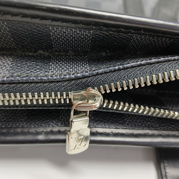 TADAO MM Damier Graphite Coated Canvas Gray