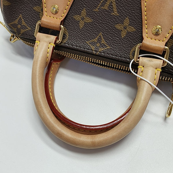 SPEEDY 20 Monogram Coated Canvas Brown