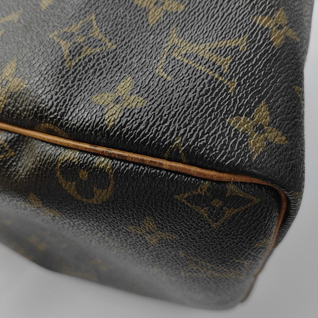 SPEEDY 30 Monogram Coated Canvas Brown