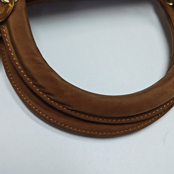 Lady Dior Medium Cannage Fabric Brown