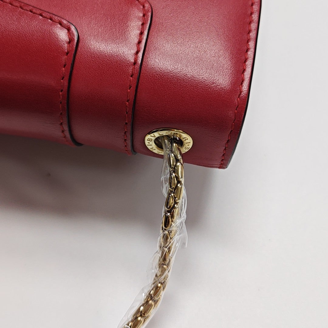 SERPENTI FOREVER Small Calfskin Red