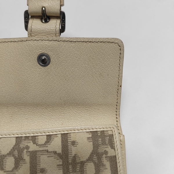 Oblique Canvas Wallet Beige