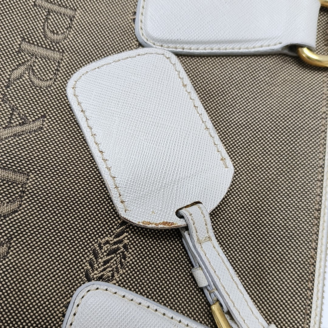 Canvas Top Handle Bag Brown